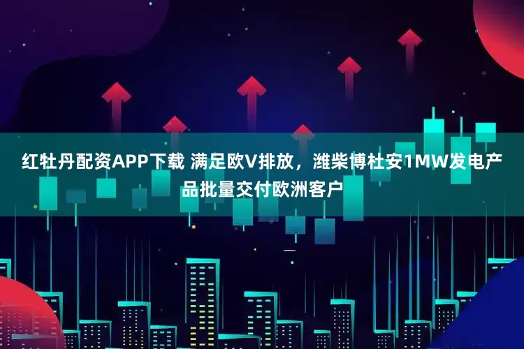 红牡丹配资APP下载 满足欧V排放，潍柴博杜安1MW发电产品批量交付欧洲客户